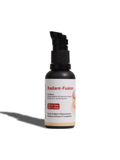 Radiant-Fusion skincare serum bottle on a white background