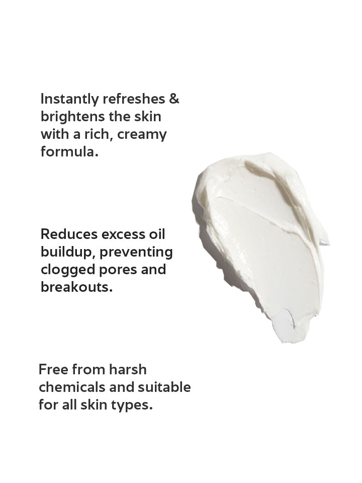 Product smear with text on a white background